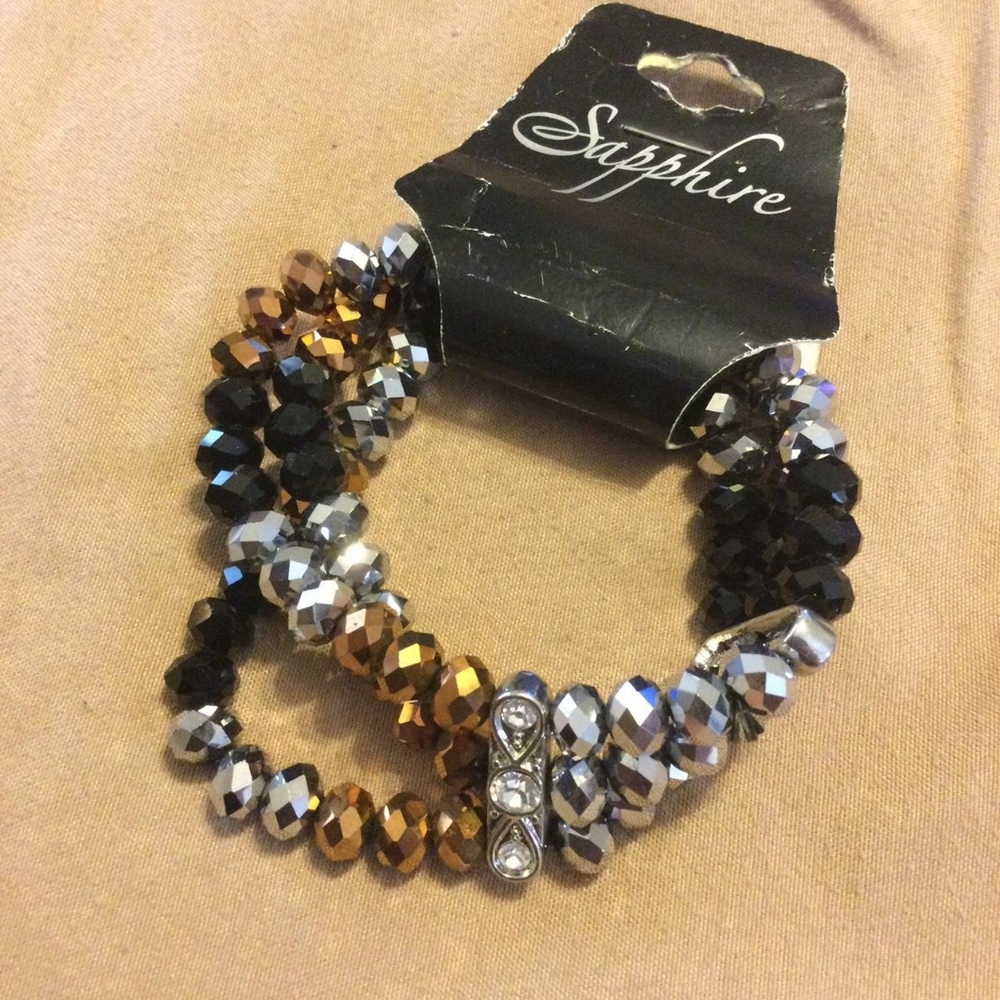 Sapphire stretch bracelet